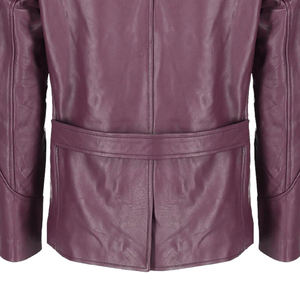 Chaqueta de motorista de cuero para motocicleta con armadura de búfalo Natural Premium para hombre de calidad superior marrón - Product Image 5