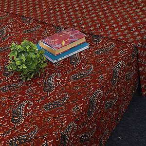 Maroon Paisley Print 240 TC Cotton Double Bed Dohar SHKR1024 - Product Image 2