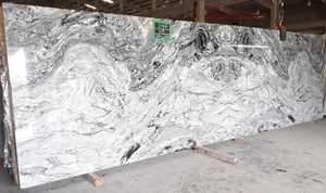 Carreaux de dalle de granit blanc moderne finition de surface flammée polie garantie d'un an pour cuisine salle de bain extérieure ou villa - Product Image 3