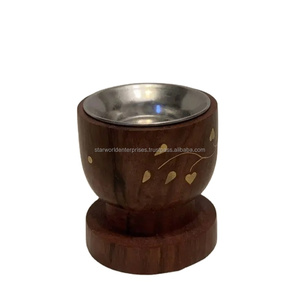 เครื่องหอมไม้เครื่องหอมที่ดักเถ้าไม้ที่ใส่ธูปไม้ธรรมชาติเครื่องหอมแบบชนบท - Product Image 1