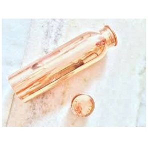 Pure Copper Silver Finished Leak-Proof <b>Bottle</b> with High Quality Grip Dishwasher Safe & Rope for Business Wedding Gifts Gym Yoga - Product Image 1