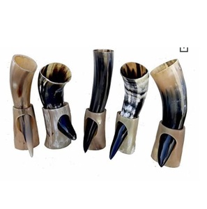 แก้วมักไวกิ้งควายฮอร์นสัตว์และศาสนาของแท้เป็นมิตรต่อสิ่งแวดล้อมสำหรับงานเลี้ยงและความบันเทิงในยุคกลาง - Product Image 1