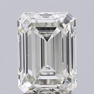 IGI 3 CT Emerald Cut Lab Diamonds H VS2 Clarity Lab creó un par de diamantes CVD sueltos para pendientes de boda regalo de aniversario - Product Image 1