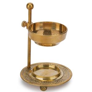 Porte-encens de qualité standard en laiton avec revêtement doré utilisé pour les porte-encens Oud bukhoor à usage religieux à la maison - Product Image 3