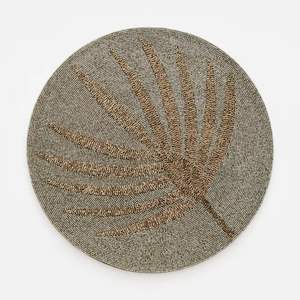 Napperon perlé en verre rond de haute qualité chargeur perlé en verre fait à la main tapis de Table perlé en verre vaisselle vaisselle - Product Image 6