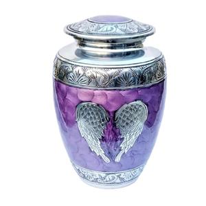 Urnes de crémation en laiton avec gravure Design aigle couleur or et noir urnes funéraires en métal fini pour cendres humaines - Product Image 6