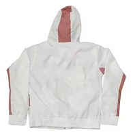 Ensemble coupe-vent sport décontracté pour hommes-Survêtement en nylon avec fermeture éclair courte-Veste coupe-vent avec logo