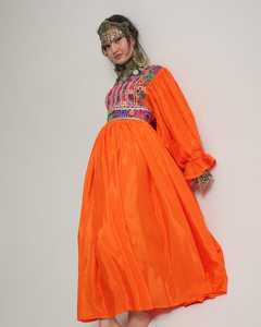 ชุดเดรสแบบดั้งเดิมของชาวอัฟกันกุจิ งานฝีมือปักลายชนเผ่า ชุดเดรสยาวหลากสีสำหรับผู้หญิงชาวอัฟกานิสถาน ชุดแบบชาวปัชตุน - Product Image 3