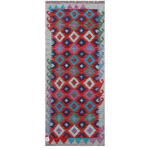 พรมกิลิม ไมมาณา อัฟกานิสถาน ขนาด 190 x 78 ซม. พรมปูพื้นและชุดพรม - Product Image 1