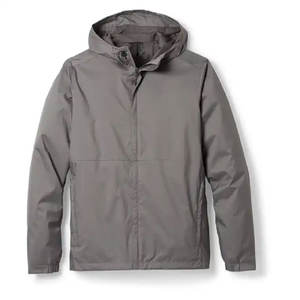 Chaqueta de lluvia de lana de invierno para hombre de alta calidad, ropa de calle transpirable para exteriores con patrón de letras cortavientos para días lluviosos - Product Image 5