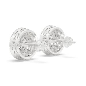 Pendientes de Diamantes Redondos Clásicos de Alta Calidad, Joyería Elegante para Mujer, Perfectos para Bodas, Fiestas o Regalos - Product Image 6