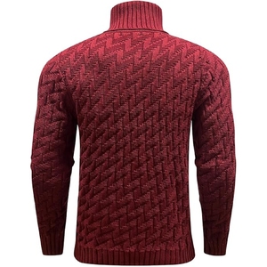 Sweat à col rond à manches longues pour hommes de haute qualité haut en tricot décontracté pour l'automne et l'hiver pull chaud - Product Image 2