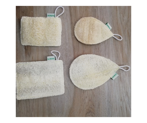 แปรงใยบวบธรรมชาติสำหรับขัด100% แปรงขัดผิวใยบวบขัดผิวย่อยสลายได้ตามธรรมชาติเป็นมิตรกับสิ่งแวดล้อม - Product Image 2