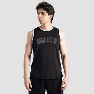 Camiseta sin mangas de gimnasio con estampado personalizado para hombre, camiseta sin mangas de entrenamiento ligera y transpirable, camiseta sin mangas atlética de secado rápido con cuello redondo - Product Image 1