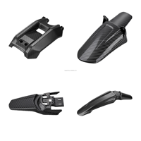 Kit de garde-boue JFG RACING PP aspect fibre de carbone pour moto Surron Light Bee, comprenant un cache-batterie et un ensemble de garde-boue avant et arrière