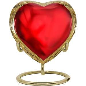 Alta demanda, suministros funerarios en forma de corazón, urnas de cremación de metal disponibles a precio mayorista del exportador indio - Product Image 6