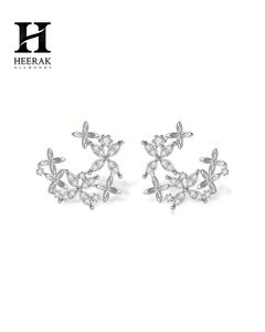 Pendientes de Diamantes Florales Personalizados, Proveedor de Joyería Premium para Diamantes Naturales y Cultivados en Laboratorio - Product Image 2