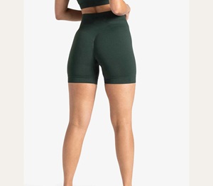 Vente en gros personnalisée : Legging athlétique sans couture à couture en V, taille haute, effet push-up fessier, en coton élasthanne, pour entraînements par temps chaud - Product Image 2