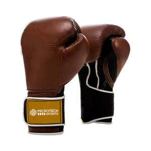 Gants de boxe personnalisés en cuir PU, cuir de vachette et similicuir options pour une performance optimale - Product Image 1