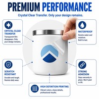 Etiqueta Transparente Personalizada con Transferencia UV DTF en Frío, Etiqueta de Cristal Impermeable para Frascos de Vidrio, Envases de Alimentos y Frascos de Mermelada