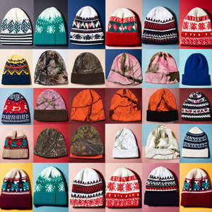 Gorros personalizados Unisex de moda de nuevo diseño, gorros de invierno de punto cálidos lisos, gorro bordado, gorro - Product Image 1
