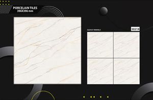 กระเบื้องเซรามิคเคลือบขนาด400x400กระเบื้องผนังและพื้นสไตล์เอเชียสำหรับใช้ตกแต่งในร่มห้องรับแขกห้องโถงโรงแรมฟาร์มเฮ้าส์ - Product Image 2