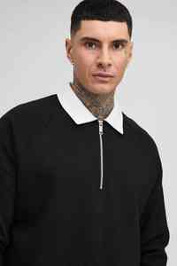 Sweat-shirt polo Lauren décontracté pour homme, en maille tricotée, doublé polaire, grande taille, motif à pois, respirant, 100 % coton, été 2025 - Product Image 3