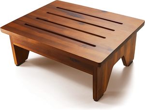 Taburete escalonado de madera moderno de 6,5 pulgadas para adultos, ayuda de seguridad para escalones en el baño y discapacitados para camas altas y sala de estar al aire libre - Product Image 2