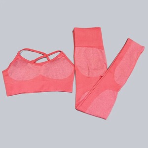 New Yoga Set For Women Seamless Leggings Sports Bra Running Trousers Workout Outfit Fitness Suit Female Gym Clothing Sportwear - Product Image 1