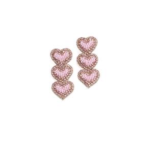 Handmade Seed Bead <b>Long</b> Dangle <b>Earrings</b> for Women Colorful Beaded Drop Lightweight Boho Jewelry - Product Image 3