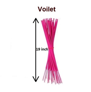 Bâtons d'encens de 19 pouces Bâtons d'encens Voilet naturel Fourniture en gros de la meilleure marque (Rose) - Product Image 1