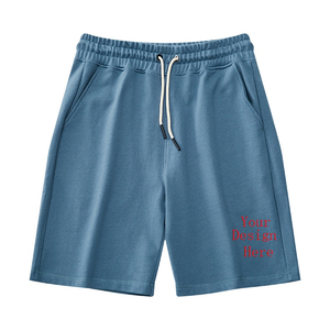 Pantalon cinq quarts personnalisé de qualité supérieure pour les jeunes Conception de sangle de taille à motif solide pour un contrôle facile des loisirs et du sport - Product Image 2