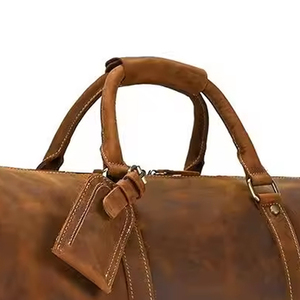 Usine nouveau sac de sport de grande capacité en cuir PU sac fourre-tout de voyage Portable avec fermeture à glissière Design élégant pour voyager - Product Image 6