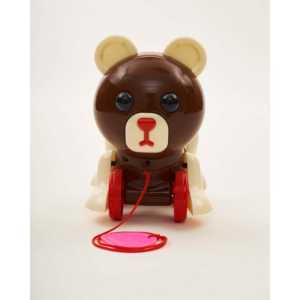 Adorable Oso de Peluche para Arrastrar, Compañero de Paseo para Niños Pequeños, Juego de Plástico Seguro y Duradero con Extremidades y Cola Móviles - Product Image 4