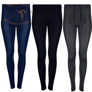 Trajes de chándal de LICRA de poliéster térmico ajustado para exteriores para entrenamiento de culturista patrón sólido conjuntos de entrenamiento de gimnasio de talla grande - Product Image 6