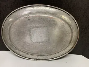 Plato multiusos de cobre para servir con patrones decorativos para cenas lujosas para venta de exportación - Product Image 4