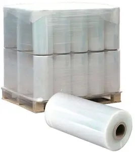 OEM Stretch film plastic for packaging transparent pallet wrap Film Plastic Film Roll Form Printed Moisture Proof Customized