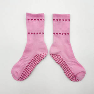 Custom Yoga Pilates <b>Socks</b> for Women Custom Cotton Cute Heart Pattern Non-Slip <b>Grip</b> <b>Socks</b> Manufacturer for Wholesale Bulk Orders - Product Image 3