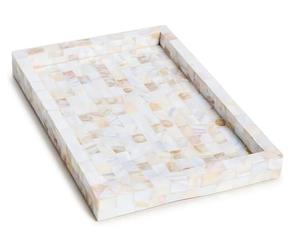 Bandeja de servicio de perla Madre en forma de rectángulo de la más alta calidad para el hogar y el restaurante, bandeja de almacenamiento de alimentos, Decoración de mesa - Product Image 5