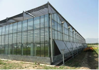 Système d'agriculture hydroponique professionnel en serre multi-voûtes en polycarbonate pour l'agriculture commerciale