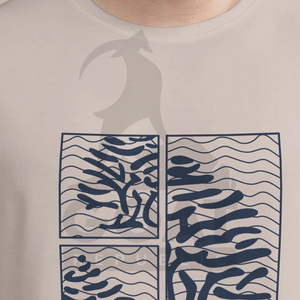 T-shirts pour hommes 100% coton tricoté été imprimé à l'écran couleur unie surdimensionné léger 220 GSM anti-boulochage respirant haute qualité - Product Image 6