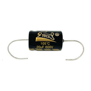 High Voltage Aluminum Electrolytic Capacitors-Axial Leads 20uf 600v for vintage radios, TV's, <b>guitar</b> amps, and audio equipment - Product Image 1