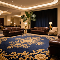 Tapis Axminster de luxe 80% laine 20% nylon, haute durabilité, classe d'incendie B1, tapis Axminster tissé pour salle de bal d'hôtel