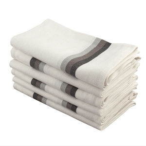 Serviette de cuisine écologique et durable à séchage rapide 100% os de hareng en coton recyclé tissé - Product Image 1