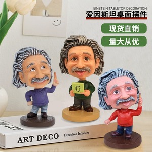 Figurine Bobblehead décoration de voiture résine <span class=keywords><strong>Einstein</strong></span> figure poupée artisanat décoration de la maison - Product Image 2