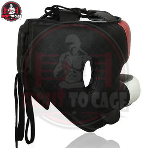 Protège-tête de boxe intégral en cuir PU, anti-collision, léger, haute protection, confortable, avec une grande ouverture buccale pour la boxe - Product Image 5