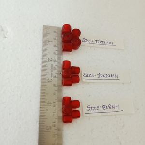 Custom Made Red Faceted Russian Trade <b>Beads</b> in Size 8 mm Onwards in Shiny <b>Color</b> Ideal for Jewelry Designers - Product Image 2