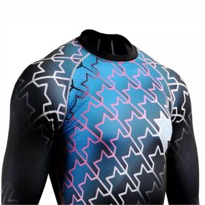 Rash Guard Sublimation Anti-UV poids lourd pour hommes Logo personnalisé Entraînement aux arts martiaux Jiu Jitsu BJJ Séchage rapide Respirant - Product Image 4