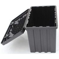 Europarts JUST 500 - Boîte à outils en plastique, cassette PP, fermeture à loquet portable, capacité 100L, 500X350X400, non résistante à l'eau, fabriquée en Italie