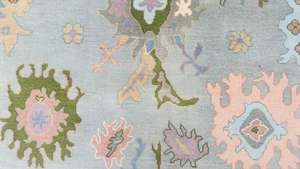 Alfombras Persas Hariz Bizard Anudadas a Mano, Lana de Nueva Zelanda, Color Sólido, Hechas a Mano, Altamente Duraderas, Lavables, Antideslizantes, de Látex, para el Hogar - Product Image 2